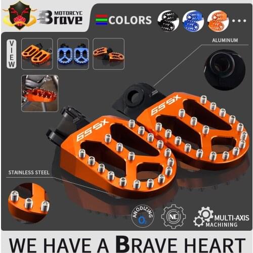 65 85 125 250 SX Motorcycle CNC Foot Peg Footrest Pedal For KTM 65SX 2009-2020 85SX 2013-2017 125SX 1998-2015 250SX 1998-2016
