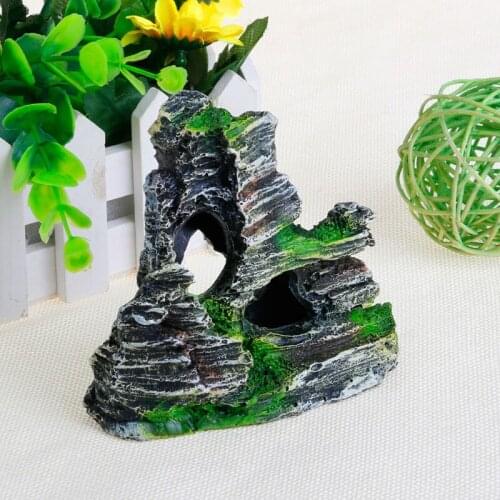 Mountain View Aquarium Rockery Hiding Cave Tree Fish Tank Ornament Decoration