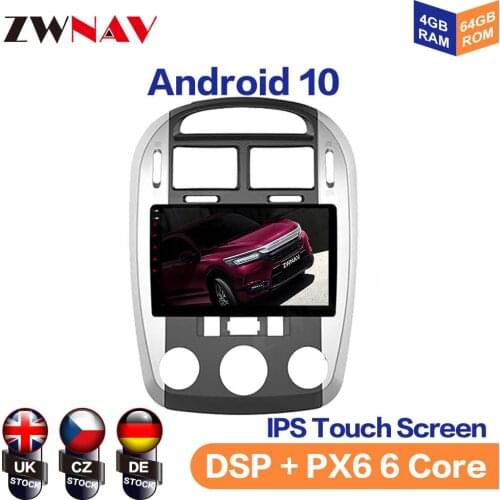 For Kia Cerato PX6 6 Core 1 LD 2004 2005 2006 2007 2008 Car Radio Multimedia Video Player Navigation GPS Android 10 No 2din dvd