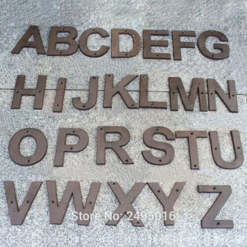 Big size Cast Iron Address Letters House Letter Heavy Duty Metal House Numbers Letters House Signs home signs cast iron signs