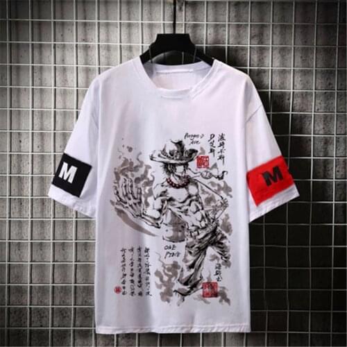 Streetwear casual tshirt homme O neck man t-shirt 2020 One Piece Tshirt boys clothes anime summer top tees Luffy T Shirt Funny