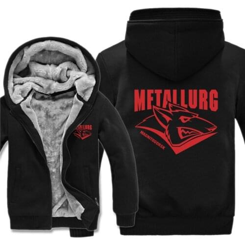 KHL Russian Professional Hockeyer Metallurg Magnitogorsk Hoodies Men Fashion Coat Pullover Fleece Jacket Sweatshirts Hoody
