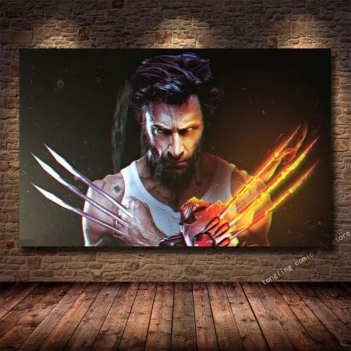 Classic Sci-Fi Movie X-Men Wolverine HD Print Poster Canvas Painting Living Room Bedroom Decoration Painting