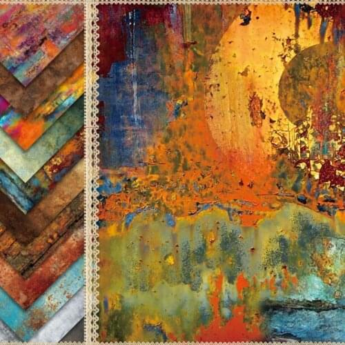 KSCRAFT 12 Sheets Vintage Scrapbooking Pads Paper Origami Art Background Paper Card Making DIY Scrapbook Paper Craft