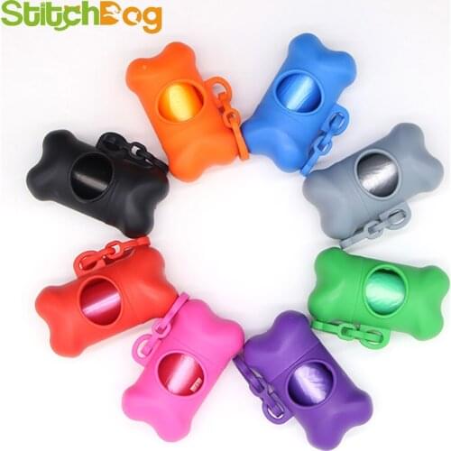 Pet Waste Bag Dispenser For Dog Waste Bag Holder - Plastic Garbage Bag Dispenser Carrier Case，Dog Pet 10 Roll Waste Poop Bags