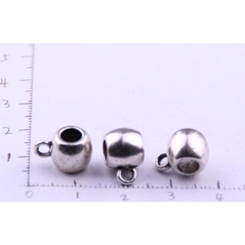 MOODPC Free shipping 30 Pcs Tibetan Charms Bail Link Bead Fit 8*5mm