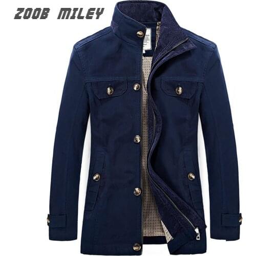 ZOOB MILEY 2016 Jacket Men New Arrival Fashion Autumn Mens Jackets and Coats Cotton Plus Size M-3XL Causal Long Sleeve Outerwear