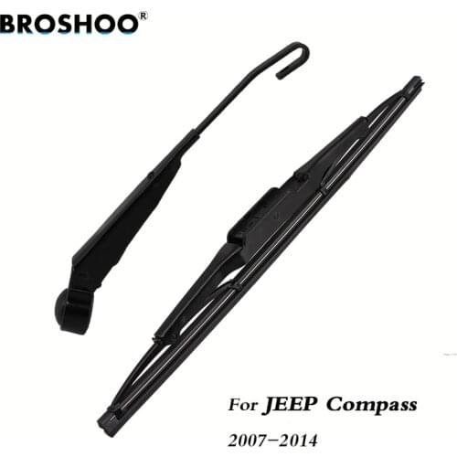 BROSHOO Car Rear Wiper Blades Back Windscreen Wiper Arm For JEEP Compass Hatchback (2007-2014) 280mm,Windshield Auto Styling