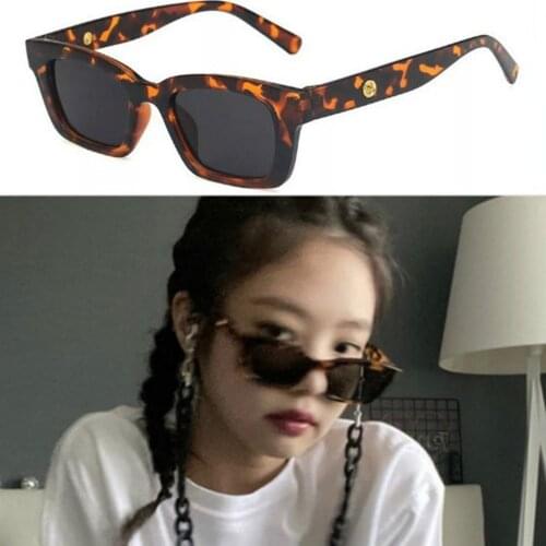 2021Gentle Jennie Sunglasses UV400 Retro Women Sunglasses Korean Glasses Famous Brand Unisex Star Fashion Vintage Lady Sun Glass