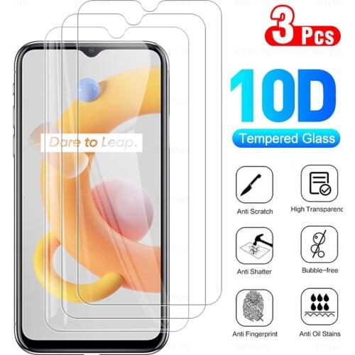 Protective Glass For Realme C11 2021 Cover Shell For 8 Pro Narzo 30A 30 GT Neo 5G V13 C21 C25 Protection Glass Film Cases Fundas