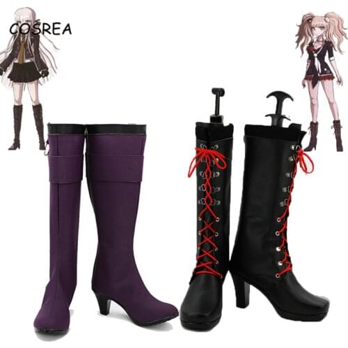 Game Danganronpa V3 Costumes Junko Enoshima Cosplay Boots High Heel Shoes Dangan Ronpa Kirigiri Kyouko Cos Shoes Women Girls