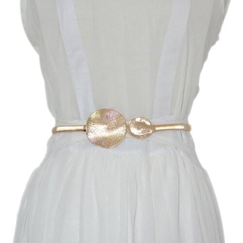 Women Party Dress Double Round Slim Waist Belt Strap Elastic Waistband for long shirts dresses skirts women belt