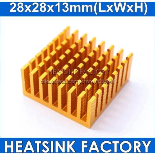 5Pcs 28x28x13mm Cooling Accessories DIY Heatsink CPU GPU IC Memory Chip Aluminum Heat Sink Cooler Radiator