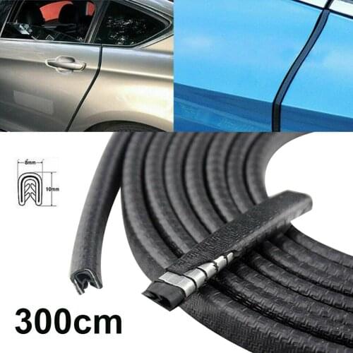 1 piece 3M U Type Universal Car Door Edge Guards Trim Styling Moulding Protection strip Scratch Protector For Car Vehicle