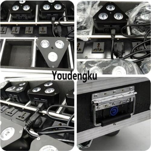 10pcs with case DJ Slim Par 3x10w RGBW 4in1 mini wall washer LED Wireless DMX Battery Powered LED Small wireless par Uplight