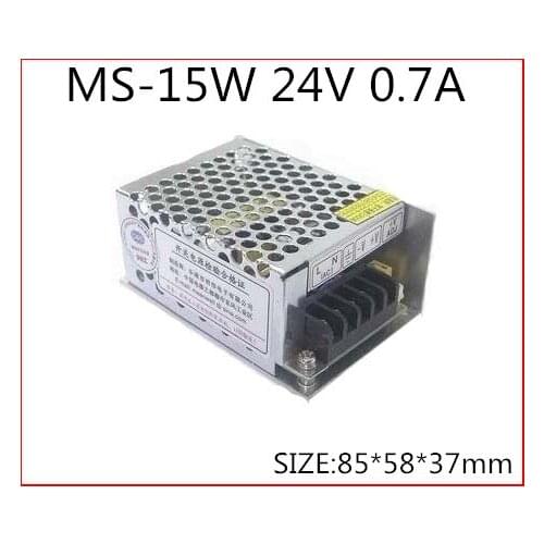 15W 24V 0.7A Compact Single Output Switching power supply for LED Strip light AC-DC MS-15-24