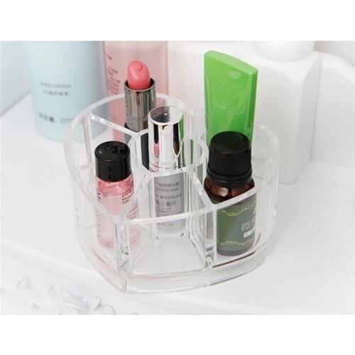 Heart-shaped acrylic transparent lipstick box cosmetic storage box lipstick storage rack transparent storage box rack