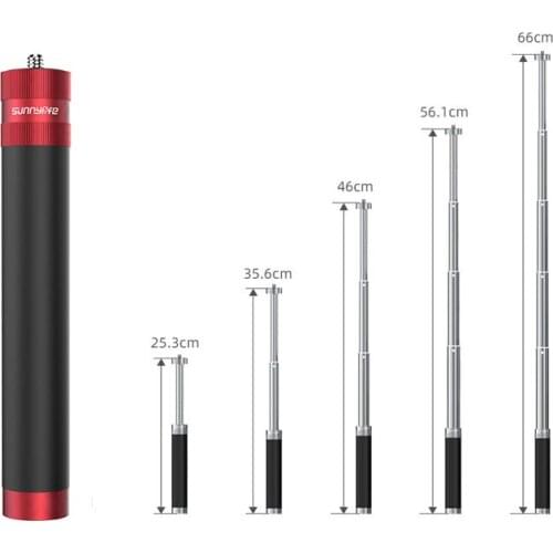 Aluminum selfie stick portable mini holder pocket camera mount for dji osmo action /osmo pocket /FIMI PALM camera accessories