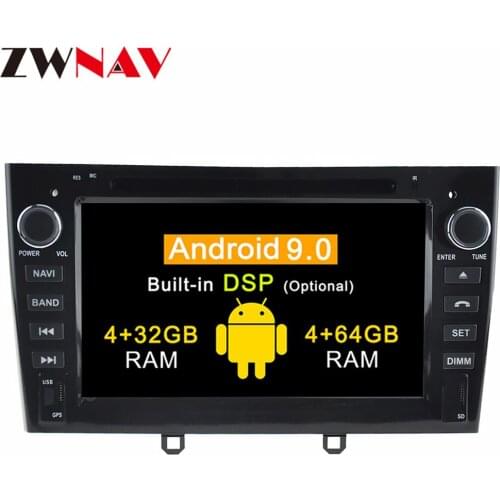 2 din car dvd player Android 9.1 Autoradio multimedia player for PEUGEOT 308 2007-2013 408 2011-2014 with gps navi radio stereo