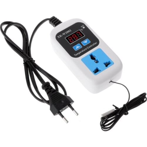 Digital Thermostat Regulator Plug -50~110C Temperature Controller Switch AC 110-220V Microcomputer with NTC Sensor