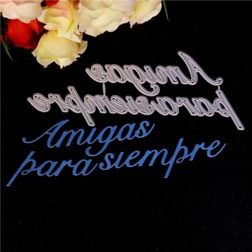 Spanish word text Metal Cutting Dies for Diy Scrapbooking Die Cut New 2018 Cuts for Paper Card Making Craft Photo