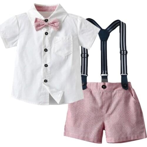 Baby Boy Clothes Clothes Set 2020 Summer Lovely Baby Boys Clothes Set Wedding Party Birthday Fashion New Style Gentleman Outfits