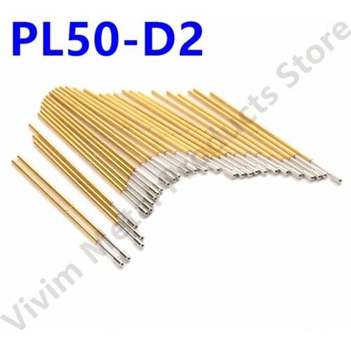 PL50-D Compression Spring Test Probe Gold-Plated Test Probe Safe And Durable Metal Brass Spring Probe Sleeve Length 27.8mm
