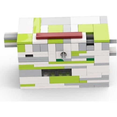 MOC Blind Solution Ben Franklins Locker Storage Box Creative Building Block Assembly Model Kids Toy Brick Part Education Gift