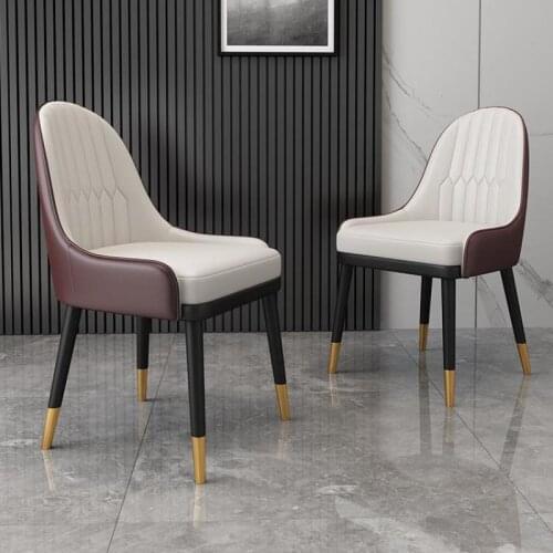 Solid Wood Dining Chair Modern Home Adult Chair Nordic Backrest Soft Bag Stool Light Luxury Simple Cafe Net Red Chair