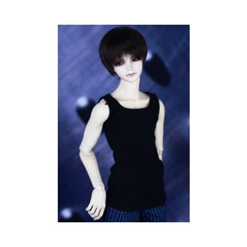 BJD doll clothes are suitable for 1/3 1/4 Uncle size joker bottom thin fine black thread trim vest doll accessories