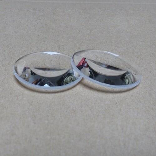Optical Lens Double Convex Diameter 42mm ,Focal Length 70mm, K9 Glass DIY Telescope for Experimen Teaching Tool Customized