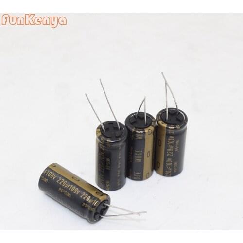 Original New Nichicon Audio Electrolytic Capacitor KZ 220Uf 100V Amplifier Capacitanc
