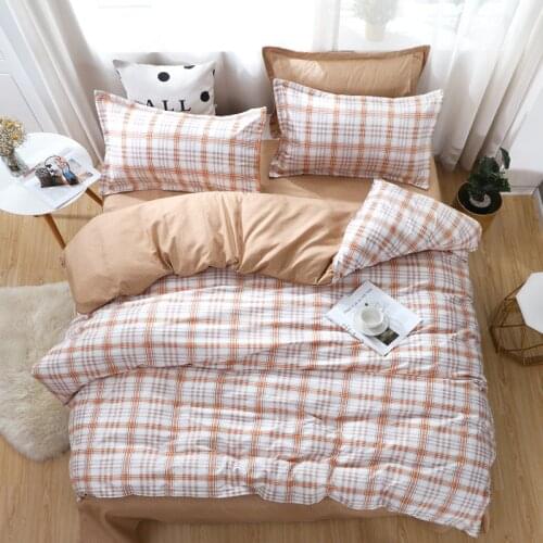 Plaid Pattern Duvet Cover 220x240 Pillowcase 3Pcs,Bedding Set,200x200 Quilt Cover/Blanket Cover, Bed Sheet, Queen King Size