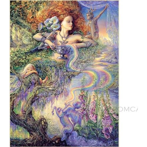 Full Square/round Embroidery 5D Diy Diamond Painting Manga Girl Pattern 3D Cross Stitch Kits Mosaic Wall Stickers