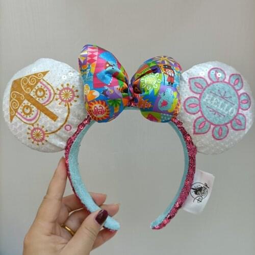Disney Its a Small World Mickey Ears Headband for Girl and Women