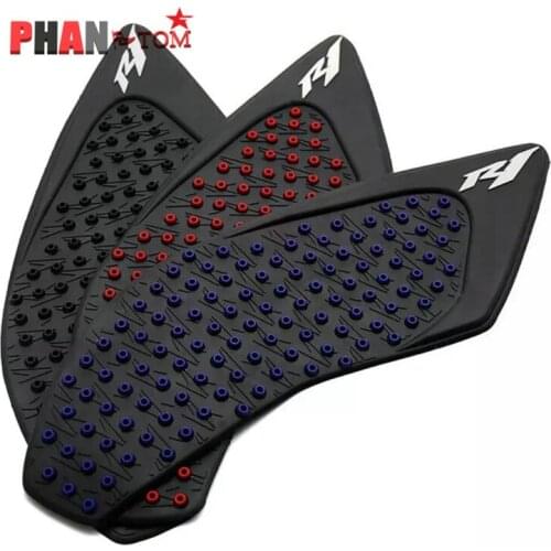 For Yamaha YZF R1 2015 2016 2017 Side Fuel Gas Knee Grip Pad Sticker Anti Slip Tank Traction Protector Motorcycle Accessories