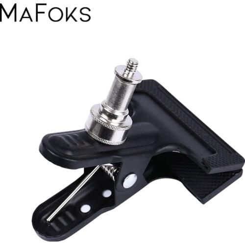Photo Studio Background Clip Backdrop Clamp with Spigot 1/4" Screw for Light stands Studio Backdrop Photography Accessories