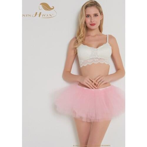 SISHION fashion 5 layer skirt TUTU cake mini skirt female solid color ball gown jumper retro ballet skirt female SP0341