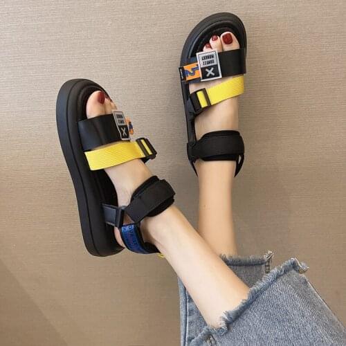 2021 New Women Beach Sandals Fashion Roman Style Wear-resistant Platform Non-slip Soft Breathable Soft Comfortable