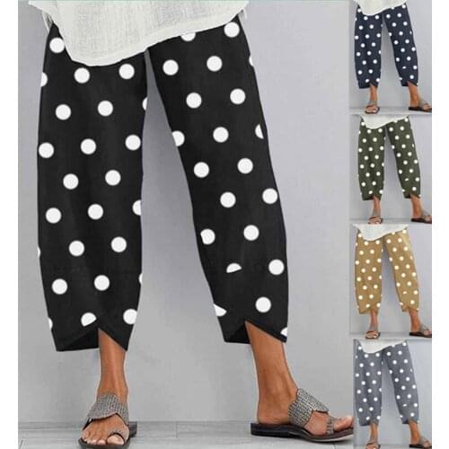 Plus Size Turnip Printed Harem Pants 2020 Women Trousers Fashion Female Casual Floral Elastic WaistLong Pantalon Palazzo