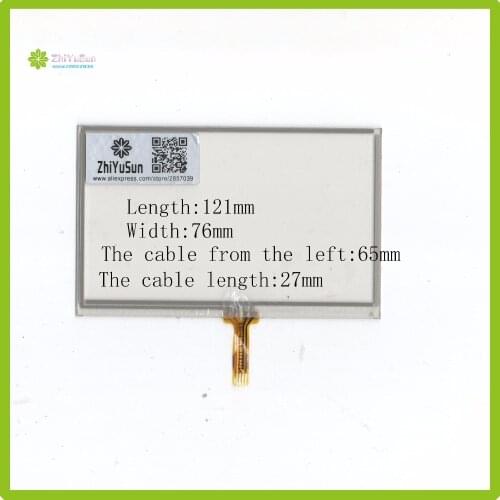 ZhiYuSun KDT-6319 5Inch 120mm*76mm 4Wire Resistive TouchScreen Panel Digitizer this is compatible 120*76