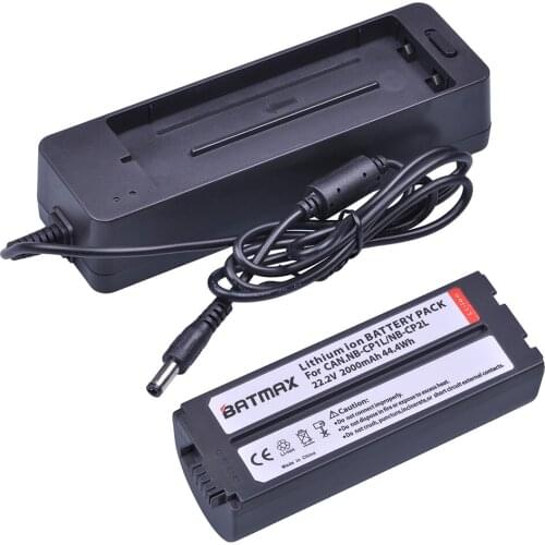 1Pc 2000mAh NB CP2L NB-CP2L Battery + Charger Adapter for Canon NB-CP1L CP2L SELPHY CP100 CP200 CP300 CP400 CP510 CP600 Printers
