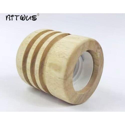 10pc/lot wood lamp base E27 socket Chandelier light Hanging holder new led pendant lamp DIY wood ceiling lighting accessories