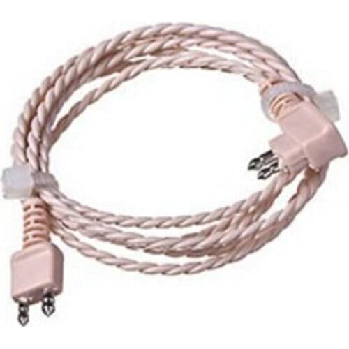 2pin Universal Black/Beige Adapter Cable Hearing Aid Receiver For Pocket Wire Standard Power Cord