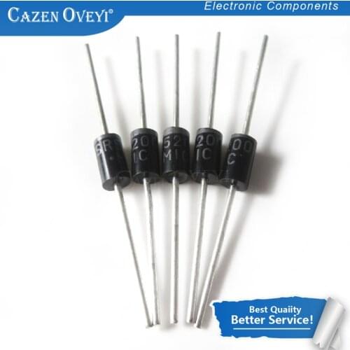 20pcs/lot SR5200 Schottky Barrier Rectifier Diode 5A 200V DO-201AD/DO-27 In Stock