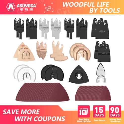 ASOYOGA Multi-Function Oscillating Blade for Electric Saw Tools Cutting Grinding Wood Metal Cement Renovator Home Decor Trimmer