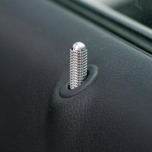 Car Door Bolt Lock Lifting Lid Decoration Cover Trim For Mercedes Benz CLA C117 GLA X156 W176 W246 A B Class Aluminium Alloy