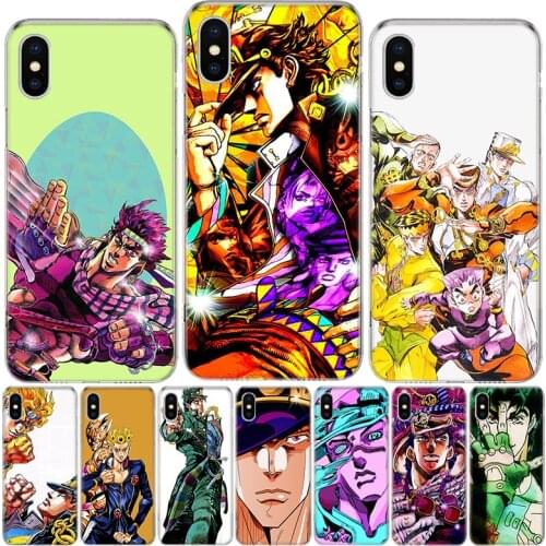 JoJos Bizarre Adventure JoJo Anime Phone Case For iphone 12 MIni 11Pro MAX XS 8 7 6 6S Plus X 5 5S SE XR SE 2020 Cover Shell Co