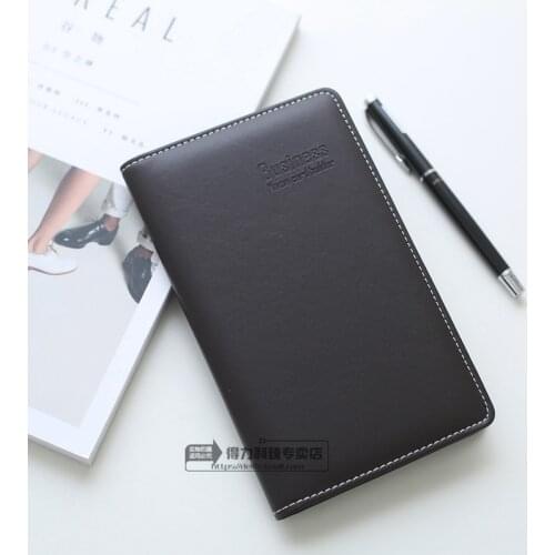 Name Card Holder for 180 Cards Holder deli 5792 Portable and Durable Business Card Holder Book Plastic Id Holder