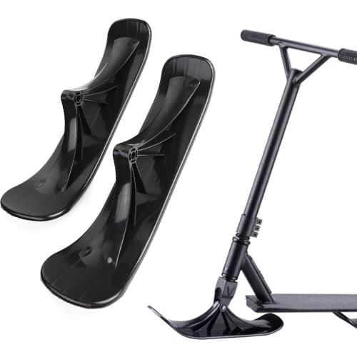 Ski Sleigh Childrens Dual-use Ski Two-in-one Scooter Two Wheels Multifunctional Snow Scooter Ski Board Parts Accessories